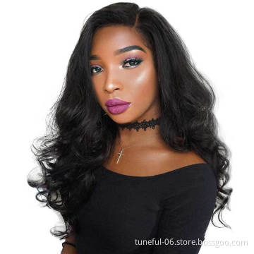 Tuneful 100T full lace human hair wigs wholesale price brazilian hair hot on selling straight body hd lace for black women